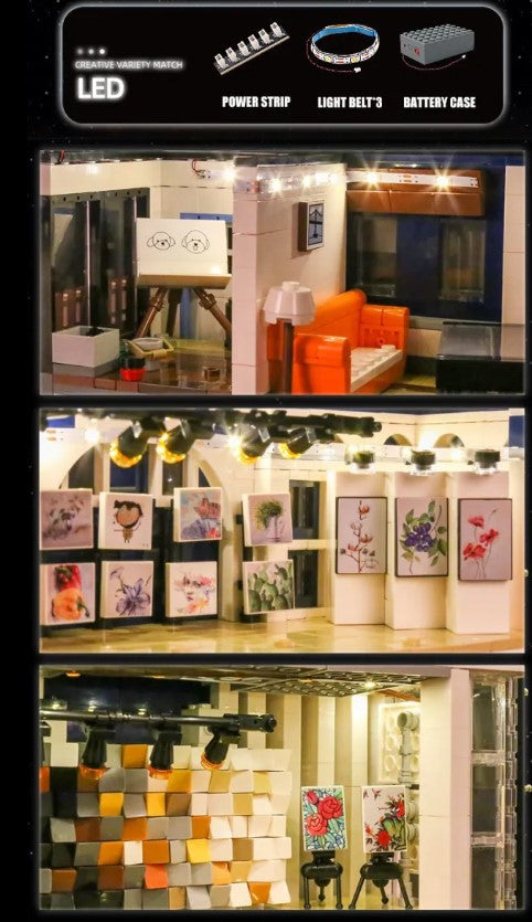 Modular Art Gallery Building Blocks Set | General Jim's Toys & Bricks | GJ-AG