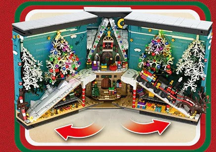 Christmas Book Nook Santa’s Workshop Building Block Set| General Jim's Toys | GJ-CBN