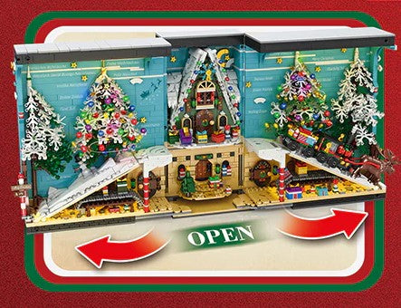 Christmas Book Nook Santa’s Workshop Building Block Set| General Jim's Toys | GJ-CBN