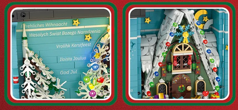 Christmas Book Nook Santa’s Workshop Building Block Set| General Jim's Toys | GJ-CBN