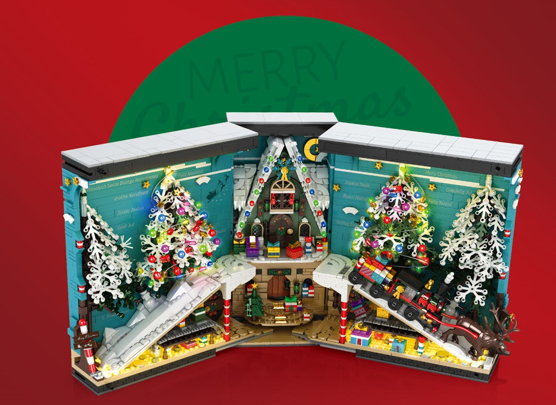 Christmas Book Nook Santa’s Workshop Building Block Set| General Jim's Toys | GJ-CBN