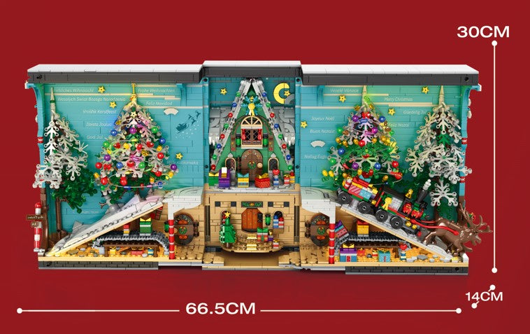 Christmas Book Nook Santa’s Workshop Building Block Set| General Jim's Toys | GJ-CBN