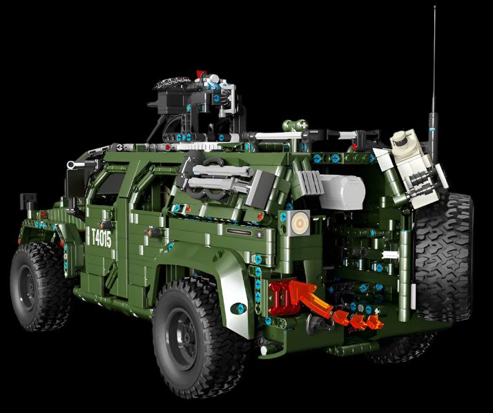 Military Warrior Off-Road Vehicle Building Block Set | General Jim's Toys & Bricks | GJ-WOR