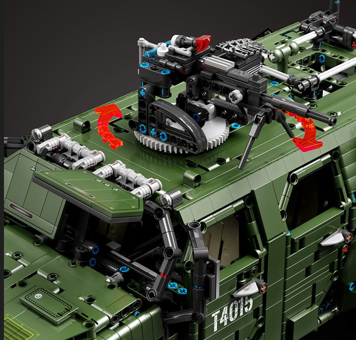 Military Warrior Off-Road Vehicle Building Block Set | General Jim's Toys & Bricks | GJ-WOR