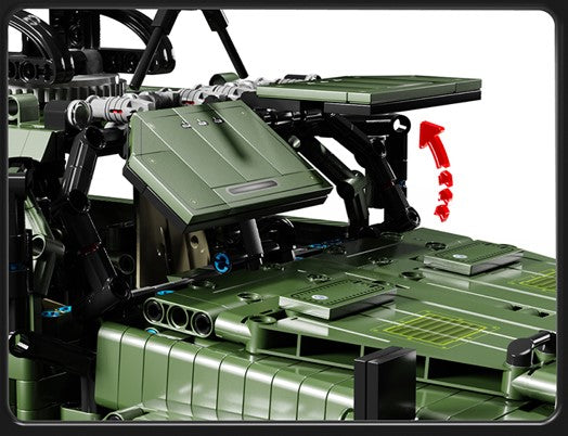 Military Warrior Off-Road Vehicle Building Block Set | General Jim's Toys & Bricks | GJ-WOR