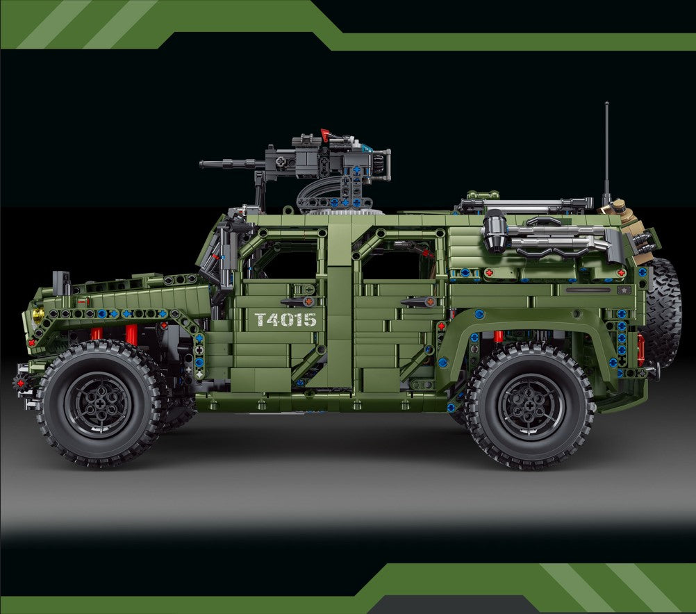Military Warrior Off-Road Vehicle Building Block Set | General Jim's Toys & Bricks | GJ-WOR