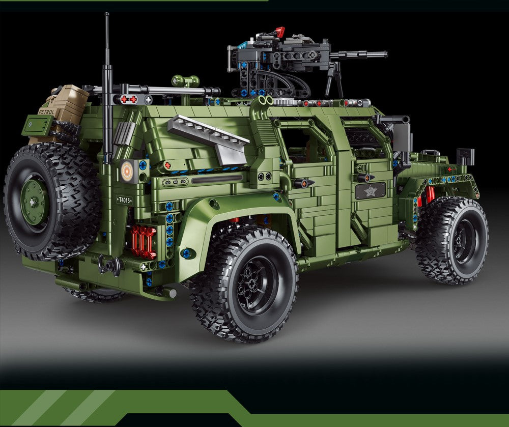 Military Warrior Off-Road Vehicle Building Block Set | General Jim's Toys & Bricks | GJ-WOR