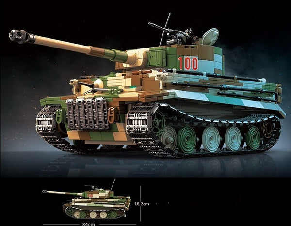 激安/新作 Authentic - Tank Heavy I Tiger WW2 Replica Blocks Building ウォーゲーム