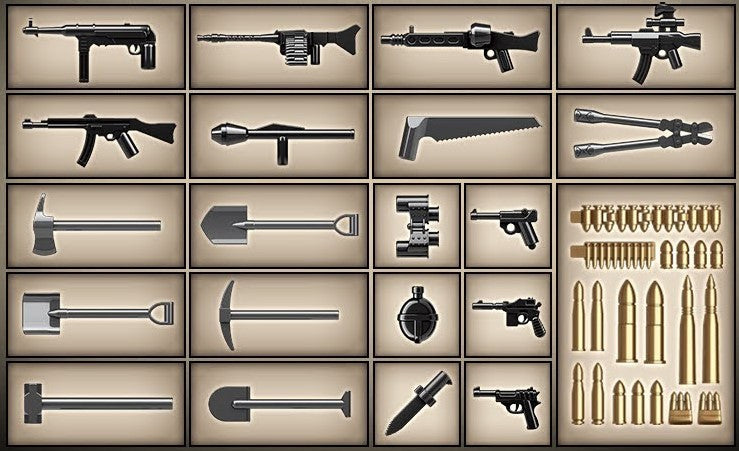 WWII Tiger I Heavy Tank Building Blocks Set | General Jim's Toys & Bricks | GJ-T1HT