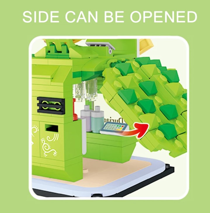Durian Pizza Stand Building Blocks Set | General Jim's Toys & Bricks | GJ-DP