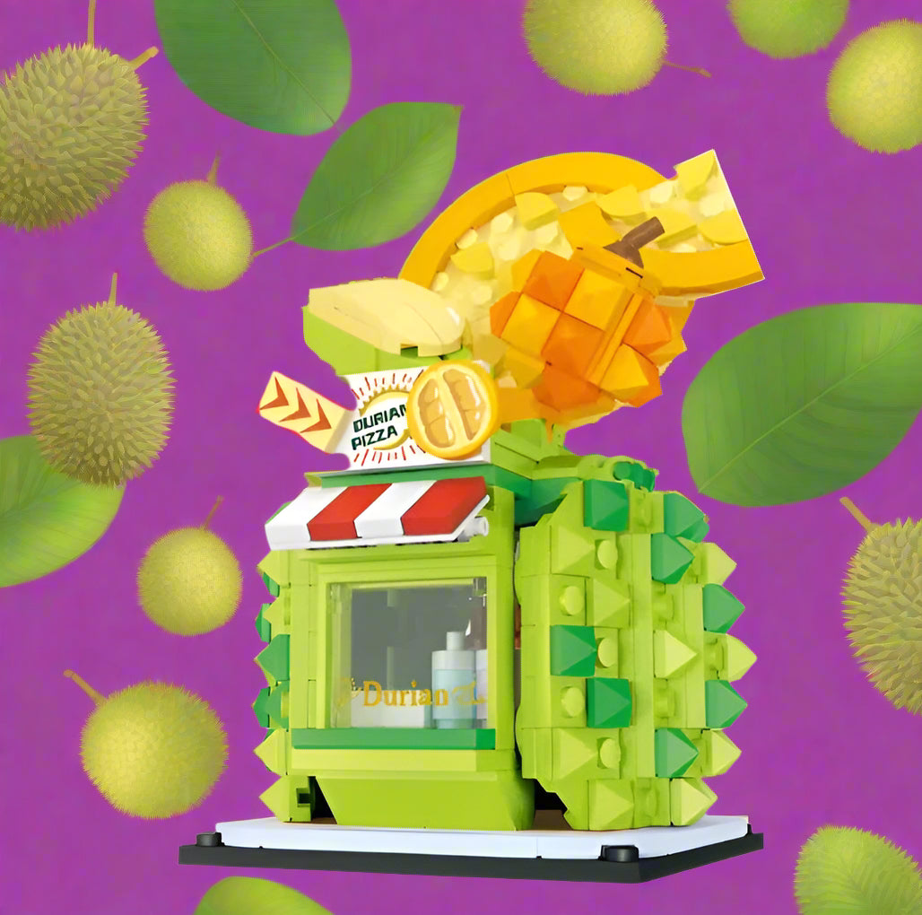 Durian Pizza Stand Building Blocks Set | General Jim's Toys & Bricks | GJ-DP