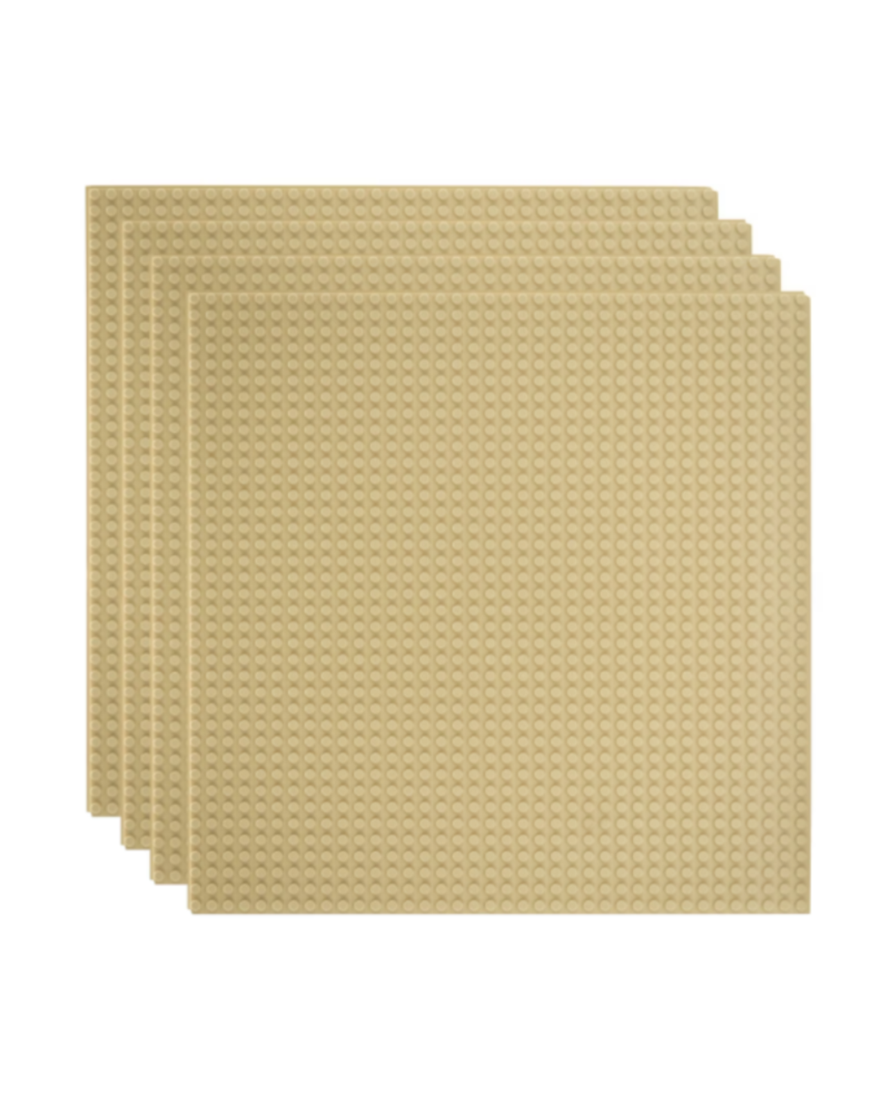 10x10 Tan Base Plates – 4 Pack | General Jim's Toys & Bricks | GJ-TBP4