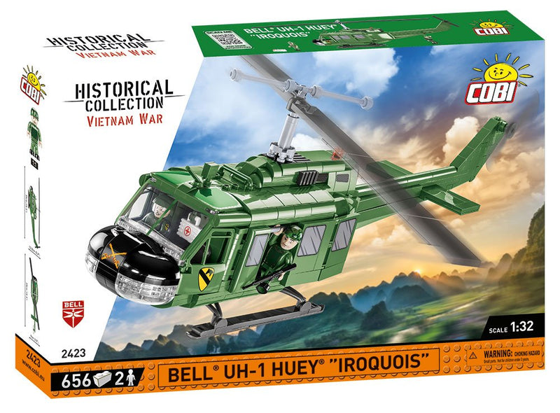 Open Box COBI Bell UH-1 Huey Iroquois Building Blocks Toy Bricks Set #2423