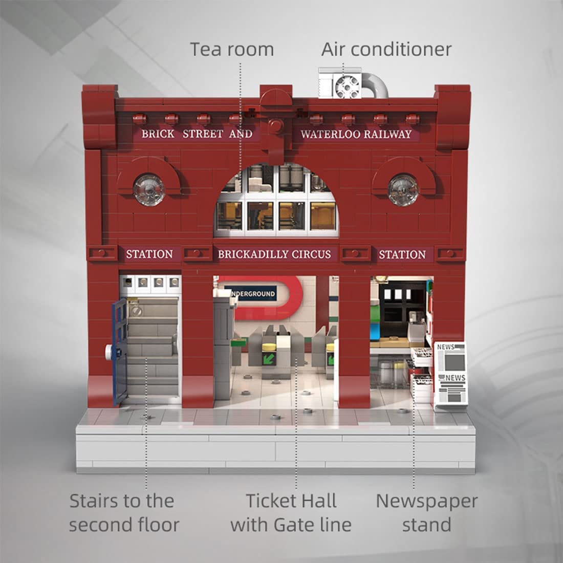 Open Box | London Underground Station Modular Building Blocks Set