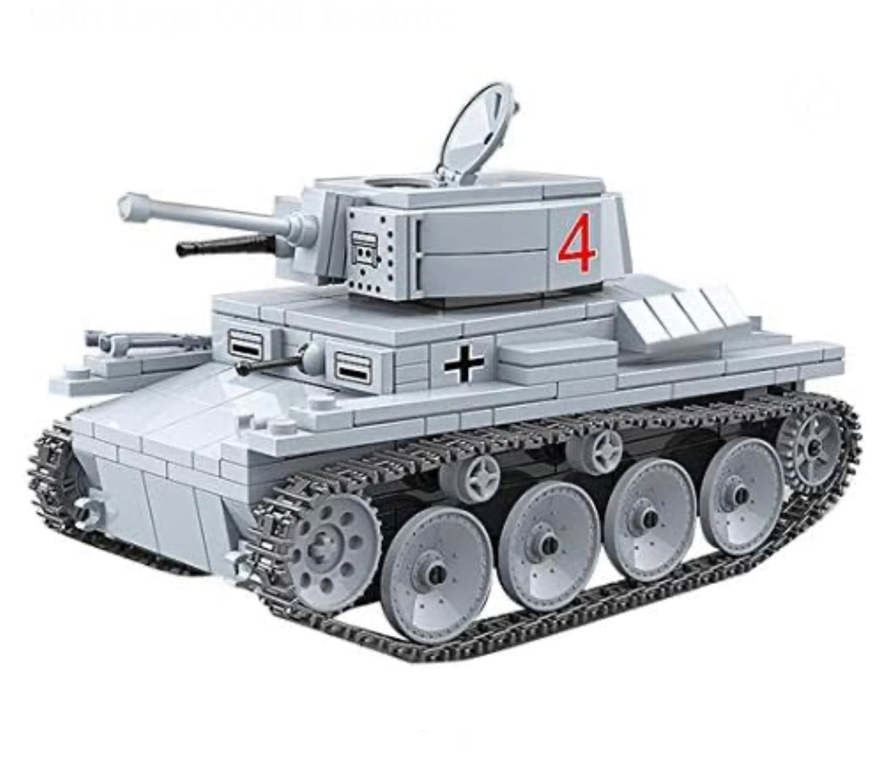 WWII German LT-38 Panzer Light Tank Building Blocks Set | General Jim's Toys & Bricks | GJ-GLTVZ