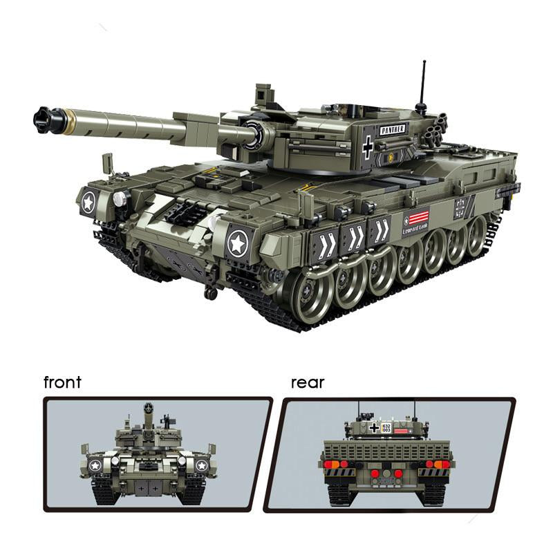 Leopard 2 Main Battle Tank Building Block Set | General Jim's Toys & Bricks | GJ-L2T