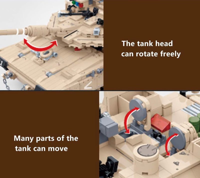 Israeli Merkava MK 4M Battle Tank Building Blocks Toy Set