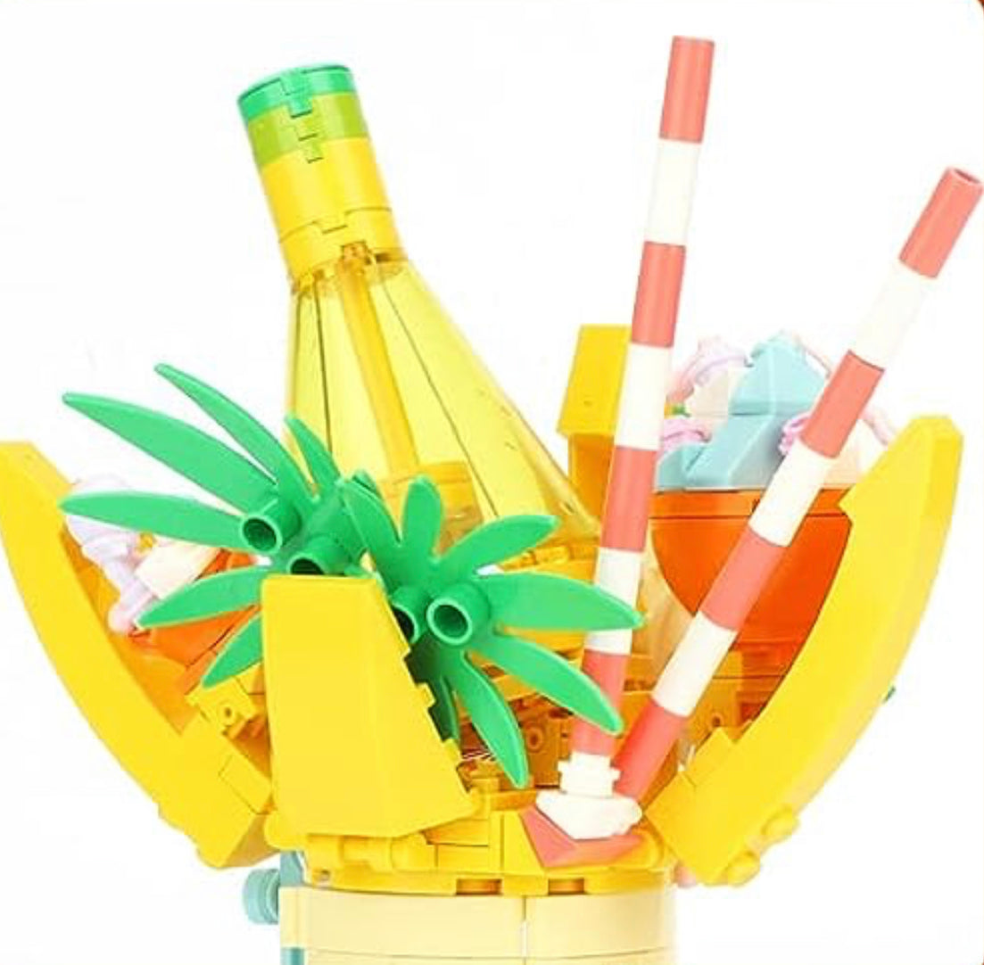 Banana Cabin Ice Cream Shop Building Blocks Set | General Jim's Toys & Bricks | GJ-BC