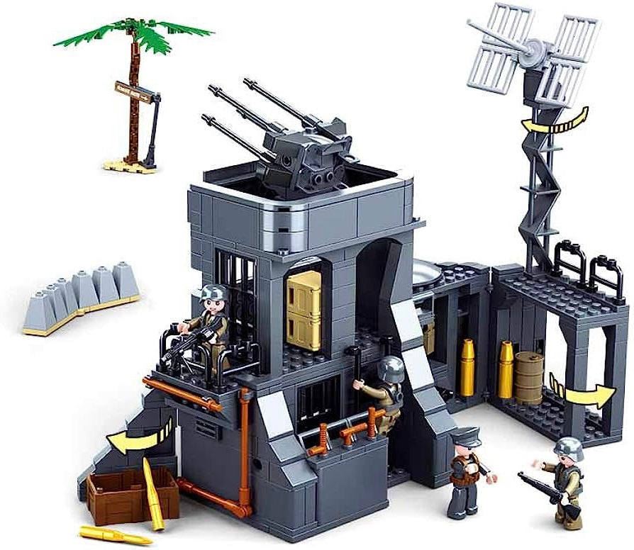 Open Box | World War II German Atlantic Wall Building Blocks Set | 765 Pieces | GJ-AWBS