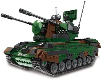 West German Flakpz Gepard Anti-Aircraft Tank Building Blocks Set | General Jim's Toys & Bricks | GJ-FLAK
