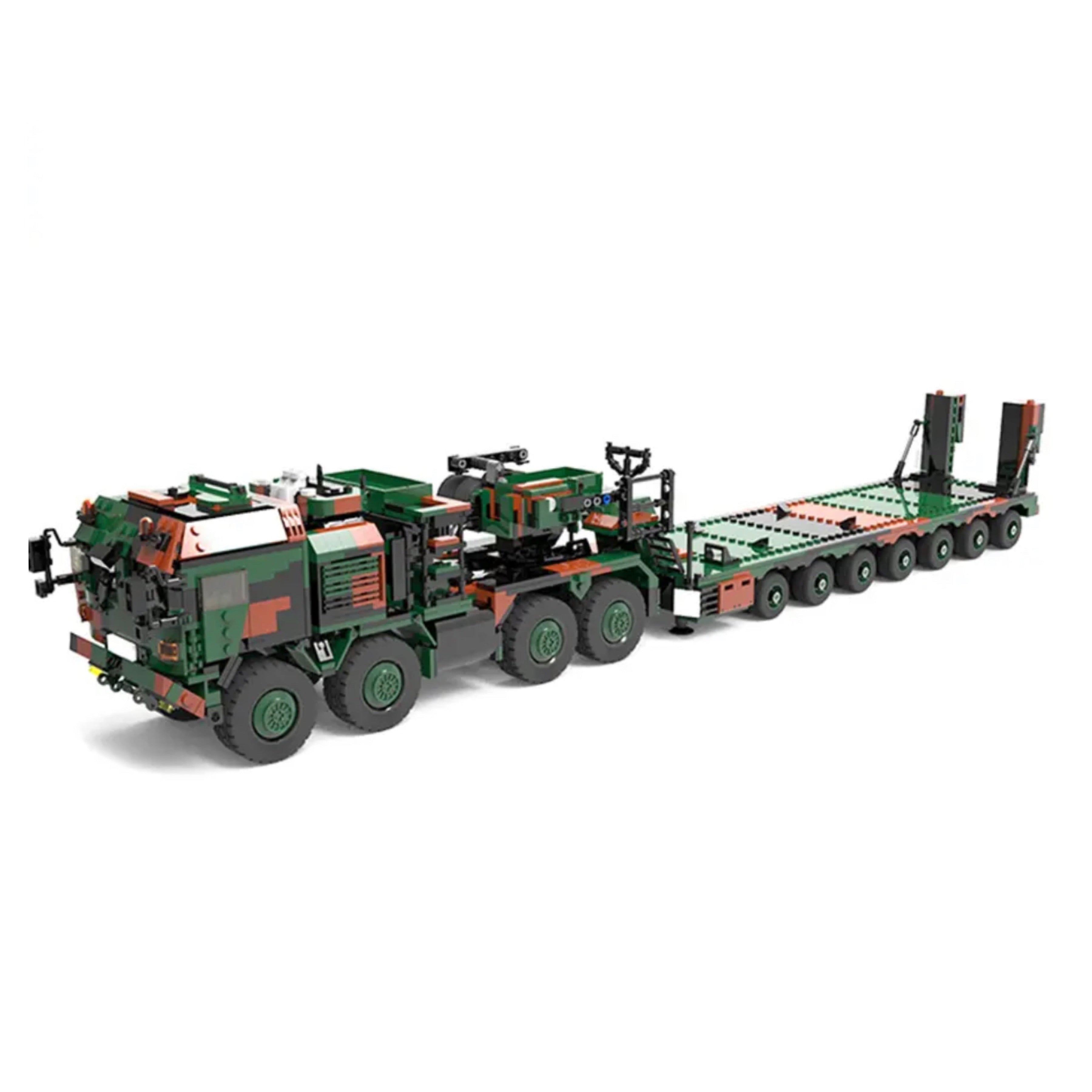 SLT Mammut Heavy Duty Tank Transporter Building Blocks Set | General Jim's Toys & Bricks | GJ-SLT