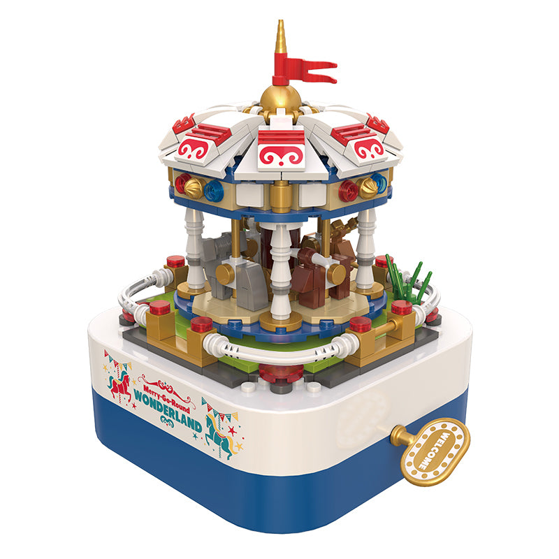 Musical Merry-Go-Round Building Block Set | General Jim's Toys & Brick