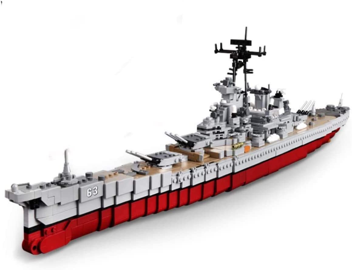 Open Box | USS Missouri Battleship Deluxe Edition | 2,631-Piece Historical Building Block Set | GJ-USSMO