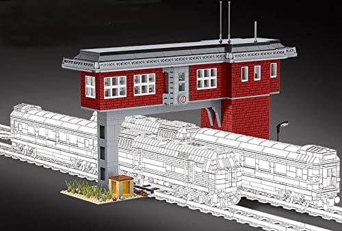 Open Box | Railroad Signal Station Building Blocks Set | 1,809 Pieces | GJ-RSS