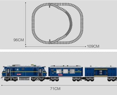 OPEN BOX City Series Power Blue Diesel Cargo Train Building Blocks Toy Bricks Set | General Jim's Toys