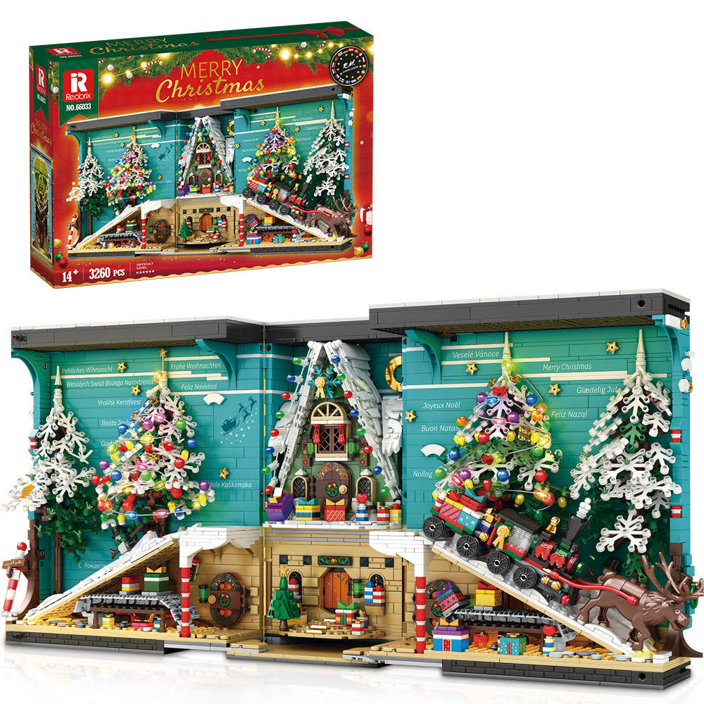 Christmas Book Nook Santa’s Workshop Building Block Set| General Jim's Toys | GJ-CBN