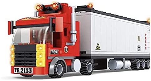 Open Box | Big Rig Tractor Trailer Truck Building Blocks Set