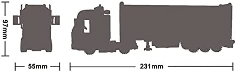 Open Box | Black Cargo Truck Building Bricks Set