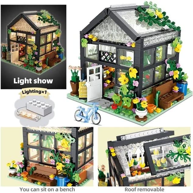 Greenhouse Flower Garden Building Blocks Set | General Jim's Toys & Bricks | GJ-GH