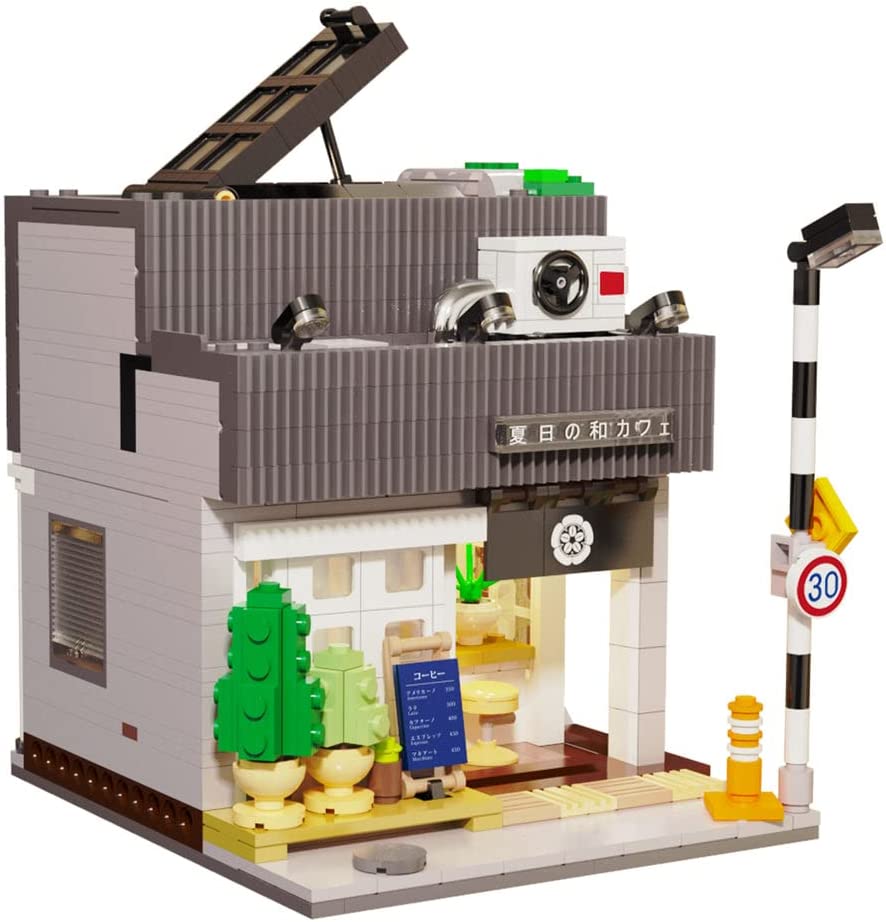 Japanese Coffee Shop Cafe Brick Building Toy Set Modular Building Blocks Set General Jim's Toys Main