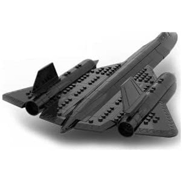 Open Box Military Series SR-71 Reconnaissance Aircraft Jet Blackbird Air Force Building Block Set (183 Pieces) -Building and Military Toys