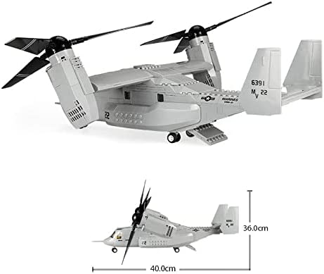 US Marines Osprey V-22 Building Blocks Set | General Jim’s Toys & Bricks | GJ-OSMP