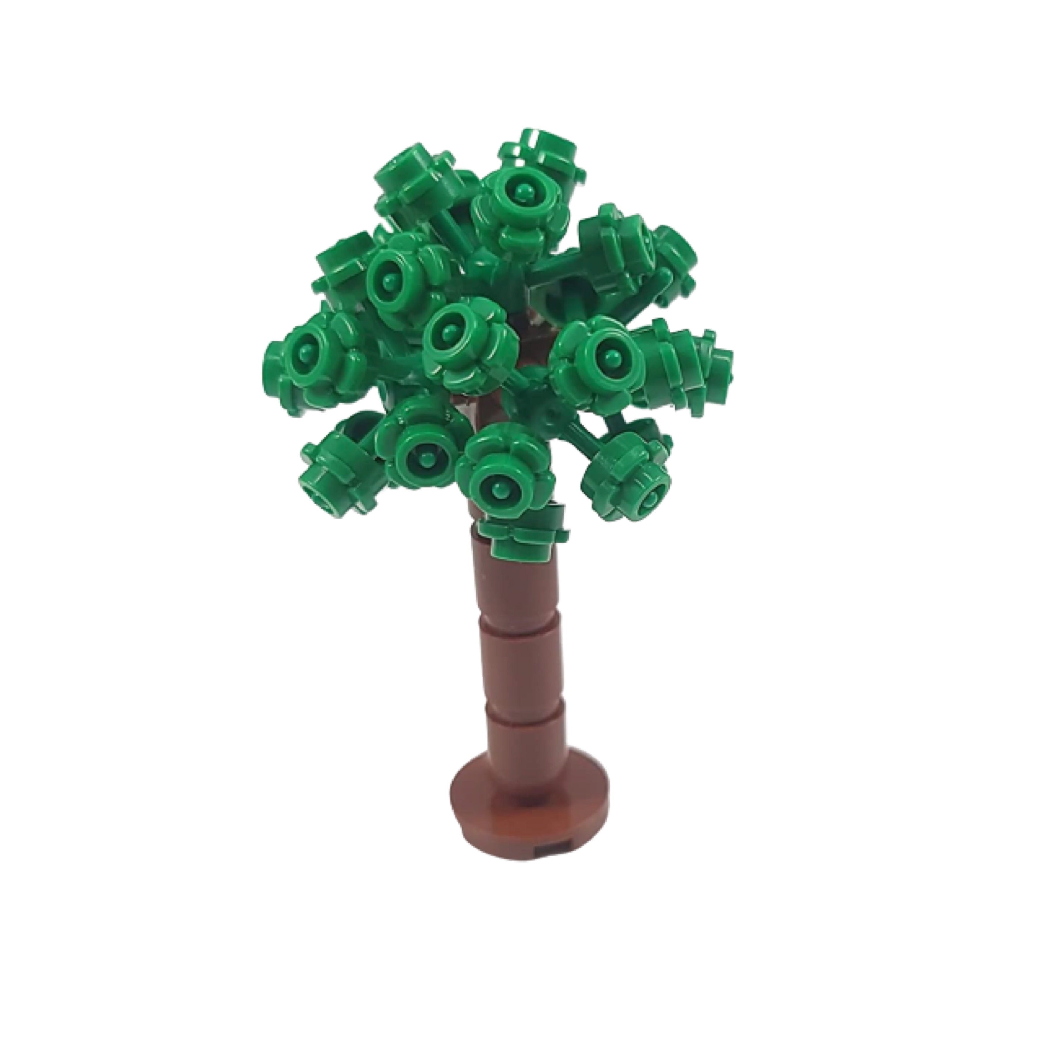 Flowering Trees - Set of 9 - Colorful Building Blocks Bricks Accessories for City Streets, Park or Rural Farm and Garden Setups