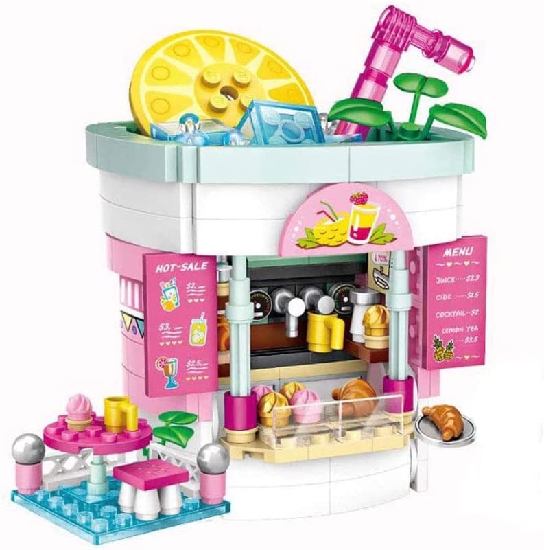 Dream Amusement Park Series – Drink & Treat Stand Mini Building Blocks Set | General Jim's Toys & Bricks | GJ-FDS