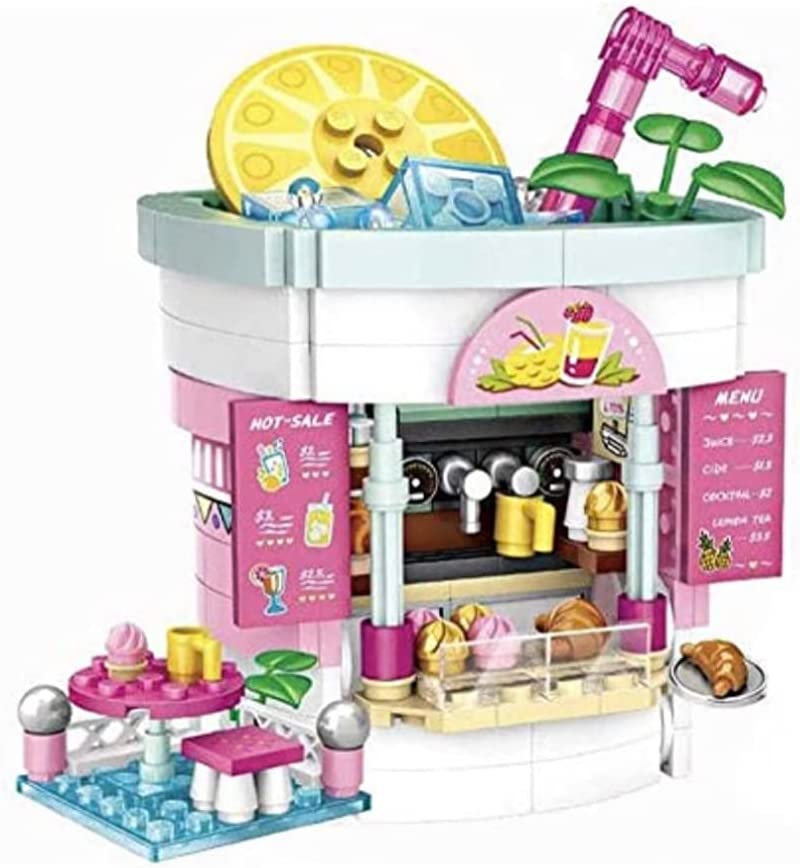 Dream Amusement Park Series – Drink & Treat Stand Mini Building Blocks Set | General Jim's Toys & Bricks | GJ-FDS