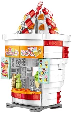 City Series Ice Cream Food Shop Stand Modualr Building Blocks Toy Bricks Set | General Jim's Toys