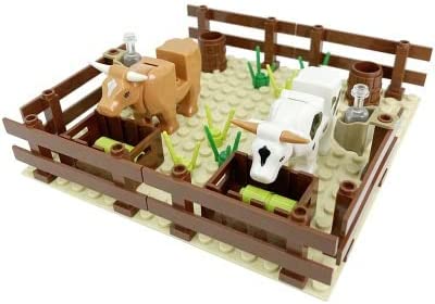 Barnyard Four in One Farm Scene Creative Play Building Blocks Toy Bricks Set | General Jim's Toys