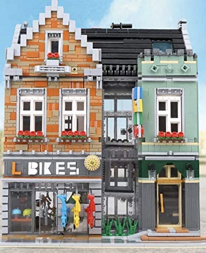 The Bike Shop Building Blocks Set | General Jim's Toys & Bricks | GJ-OTBS