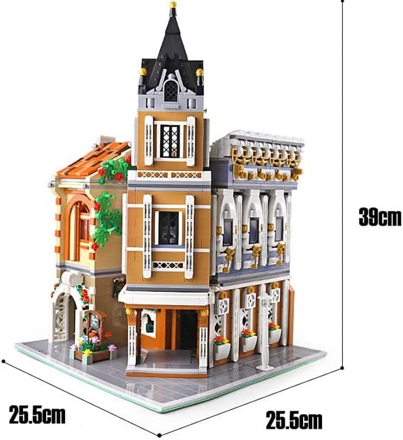 Open Box Corner Flower Shop and Café Modular Building Blocks Toy Set | General Jim's