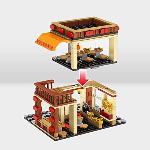 Japanese Ramen Restaurant – 2-Story Modular Building Block Set | General Jim's Toys & Bricks | GJ-JR