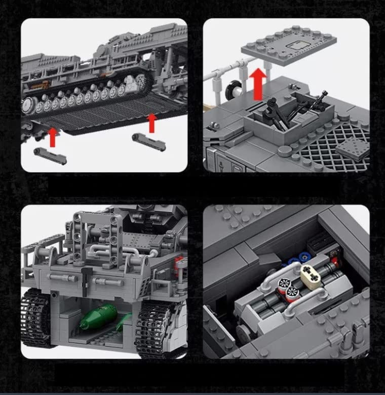 WWII German Karl Mörser Railway Mortar Building Block Set | General Jim’s Toys & Bricks | GJ-KARL