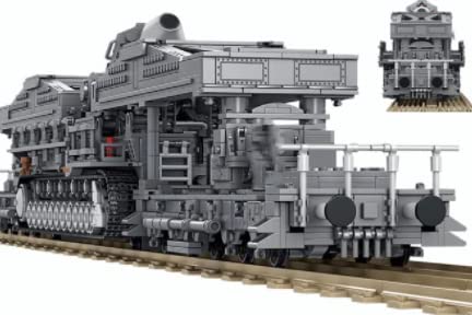 WWII German Karl Mörser Railway Mortar Building Block Set | General Jim’s Toys & Bricks | GJ-KARL