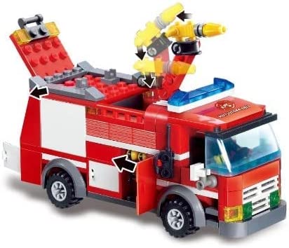 General Jim’s Multi-Vehicle Fire Station Building Block Set |General Jim's Toys & Bricks | GJ-FSWV
