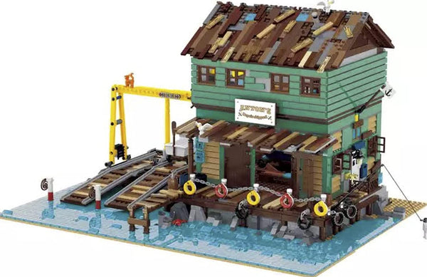 Fishermans Repair Shop Modular Building Blocks Toy Bricks Set