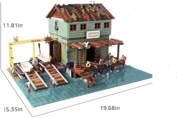 Harbortown Ship Repair Yard Building Block Set | General Jim’s Toys & Bricks | GJ-SRY