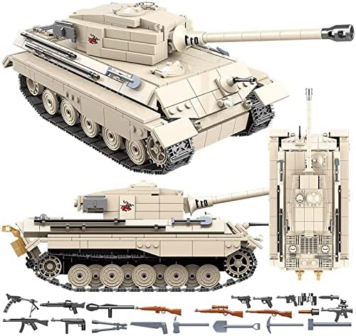 World War II German King Tiger Panzer VI Tank Building Blocks Set | General Jim's Toys & Bricks | GJ-GKTT
